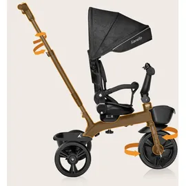 lionelo Dreirad mit Schubstange für Kinder ab 1,5 bis 5 Jahre, drehbarer Sitz, Magnesium-Rahmen, wartungsfreie Gummiräder, freies Rad, abnehmbares Vordach, 55 x 80 x 56 cm