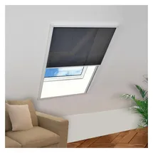 vidaXL Insektenschutz-Plissee für Fenster 80 x 120 cm Schwarz