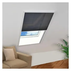 vidaXL Insektenschutz-Plissee für Fenster 80 x 120 cm Schwarz