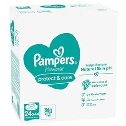 Pampers® Feuchttücher protect & care HarmonieTM 1-lagig weiß, 1.056 St.