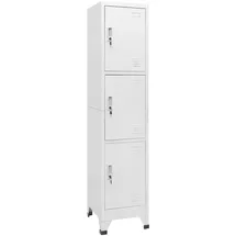 vidaXL Schließfachschrank mit 3 Fächern 38x45x180 cm