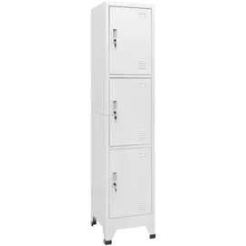 vidaXL Schließfachschrank mit 3 Fächern 38x45x180 cm