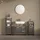 livinity® Waschbeckenunterschrank Amalfi 2 Schubladen 70,2 x 57 x 27,9 cm Grau