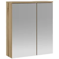 Lomadox - Badezimmer-Spiegelschrank 60 cm breit in Eiche, mit