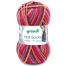 120 Sockenwolle 4-fach berry mix color 50 g