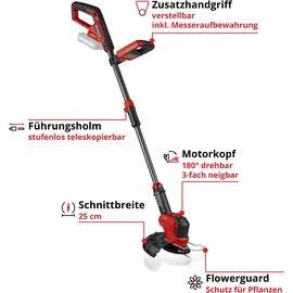 Einhell Akku-Rasentrimmer GE-CT 18/25 Li-Solo