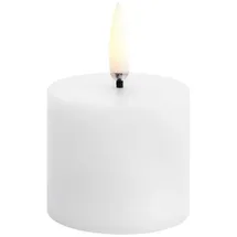 uYuni LED Stumpenkerze 5 x 7,5 cm weiß