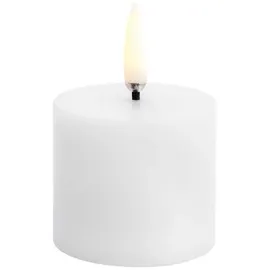 uYuni LED Stumpenkerze 5 x 7,5 cm weiß