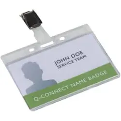 Q-CONNECT Ausweishalter 85x54mm 10ST transparent KF14148