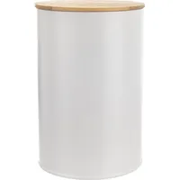 Orion Küchenbehälter Aufbewahrungsbehälter Vorratsdose aus Metall weiß mit Silikondichtung für lose Produkte WHITELINE 800 ml - Weiß