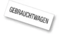Eichner Werbe- Einlage Gebrauchtwagen Format