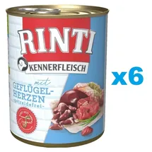 Rinti Kennerfleisch Geflügelherzen 6 x 800 g