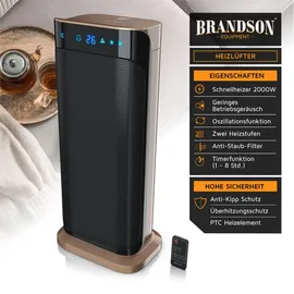 Brandson Heizlüfter 2000 W Gold