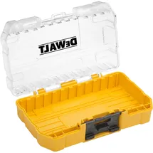 DeWalt Kleiner TOUGHCASETM Koffer inkl. Schüttbox und Halterungen für 25mm und 57mm Schrauberbits, leer zum Nachfüllen DT70801-QZ