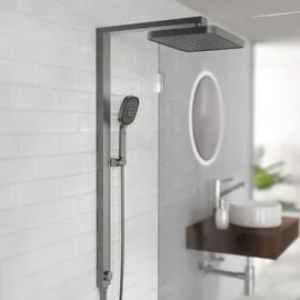 Schütte LA PALMA Überkopfbrause-Set, Graphit matt