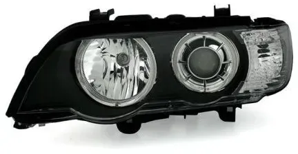 Kristallscheinwerfer BMW X5 E53 mit serienmäßigem Xenon (1999–2003) - schwarz