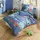 KAEPPEL Dinosaurus Tiere Blau 100 x 135 cm + 40 x 60 cm