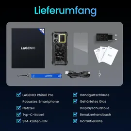 lagenio Rhino 1 Pro 8 GB RAM 256 GB Schwarz