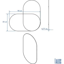 DSK Wandspiegel Picasso (50 x 90 cm, gold