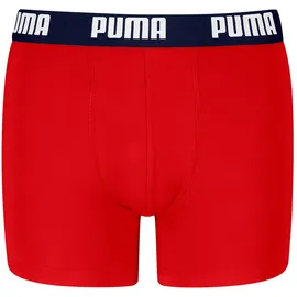 Puma Boxershort 6er Pack - Everyday Basic Boxers ECOM 6P Cotton Stretch, Rot/Blau/Grau 170-176