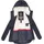 Marikoo Damen warme Winterjacke mit Kapuze Bikoo blau, Gr. XL - XL