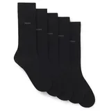 Boss Uni Color 10244642 01 Kurze Socken 5 Paare Black 39-42