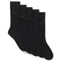 Boss Uni Color 10244642 01 Kurze Socken 5 Paare Black 39-42