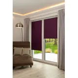 K-HOME Klemmfix-Minirollo 50 x 200 cm Verdunkelung brombeer