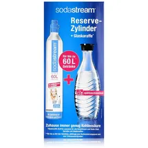 Sodastream CO2-Zylinder + Glaskaraffe 0,6 l schwarz