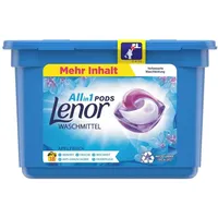Lenor Waschmittel Pods All-in-1, Lenor Aprilfrisch mit Duft von Frühlingsblumen, 18 Waschladungen