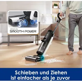 Tineco Floor One S7 Pro Nass Trockensauger Kabellos, Wischsauger 40min, Zentrifugal-Trocken, Doppelseitige Kantenreniung, Smart Erkennung, Dreifache Batterielebensdauer, Selbstreinigend für Tierhaare