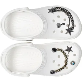 Crocs JibbitzTM Punk Gunmetal Schuhanstecker 5-tlg. Grau