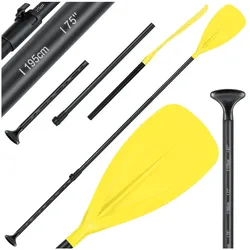 KESSER® Paddle - 3-teilig für Kayak SUP Stand-Up Paddling Board Stechpaddel, Verstellbar Teleskop 165cm-215cm Aluminum für Stand Up Paddel Kajakfahren Surfboard Boot Anti-Rutsch Stecksystem