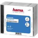 Hama 44745 CD-Doppel-Leerhülle Standard 5er-Pack