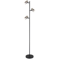 GLOBO Stehleuchte Standlampe Wohnzimmerlampe Schlafzimmerleuchte Schwarz H 154 cm