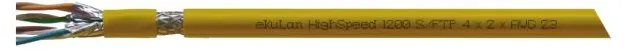EKU Datenkabel Cat7 Dca s2/d2/a1 ekuLanHighSpeed1200 S/FTP 4x2xAWG23/1 ge