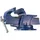Tectake Schraubstock Gusseisen 15,00 cm x 33,00 cm x 17,00 cm blau 360° drehbar