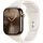 Apple Watch Series 10 GPS + Cellular 46 mm Titangehäuse gold Sportarmband polarstern M/L