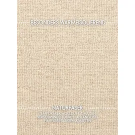 ELLE DECORATION Knots Wollteppich Ø 160 cm Hellbeige