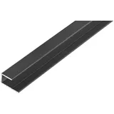 S-Polytec Aluminium U- Profil, Alu Abschlussprofil, Aluprofil für Doppelstegplatten, HPL- Platten, Laminat 8mm, ANTHRAZIT, verschiedene Längen Größen (8mm Anthrazit, U- Profil (1 Meter), 10)