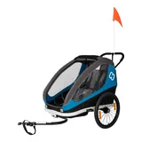 Hamax Traveller Kinderanhänger inkl. Fahrraddeichsel und Buggyrad blue/grey 2021
