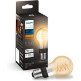 Philips Hue LED-Leuchtmittel Filament E27 7W warmweiß smart