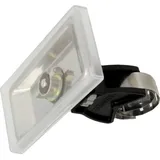 Flamco Simplex Schilderhalter mit Edelstahlband F55002 Edelstahl und Kunststoff, für Schilder 100x50mm