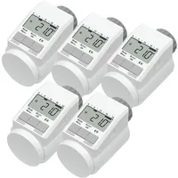 eqiva Model L Heizkörperthermostat 5er-Set mit Boost-Funktion