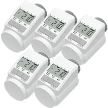 eqiva Model L Heizkörperthermostat 5er-Set mit Boost-Funktion