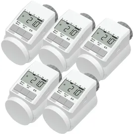 eqiva Model L Heizkörperthermostat 5er-Set mit Boost-Funktion