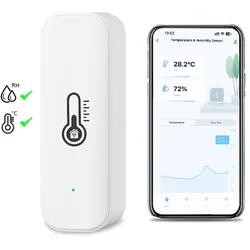 Zigbee Temperatur und Feuchtigkeitssensor Weiß