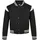 URBAN CLASSICS Inset College Jacke Black / White 158-164 cm
