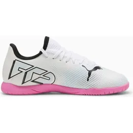Puma Future 7 Play IT Jr. puma white/puma black/poison pink 37