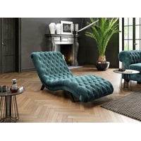 JVmoebel Chaiselongue, Loungesofa Chesterfield Couch Sofa Liege Holz Metall Chaiselongue Relaxliege Neu beige
